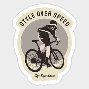 style over speed Sticker